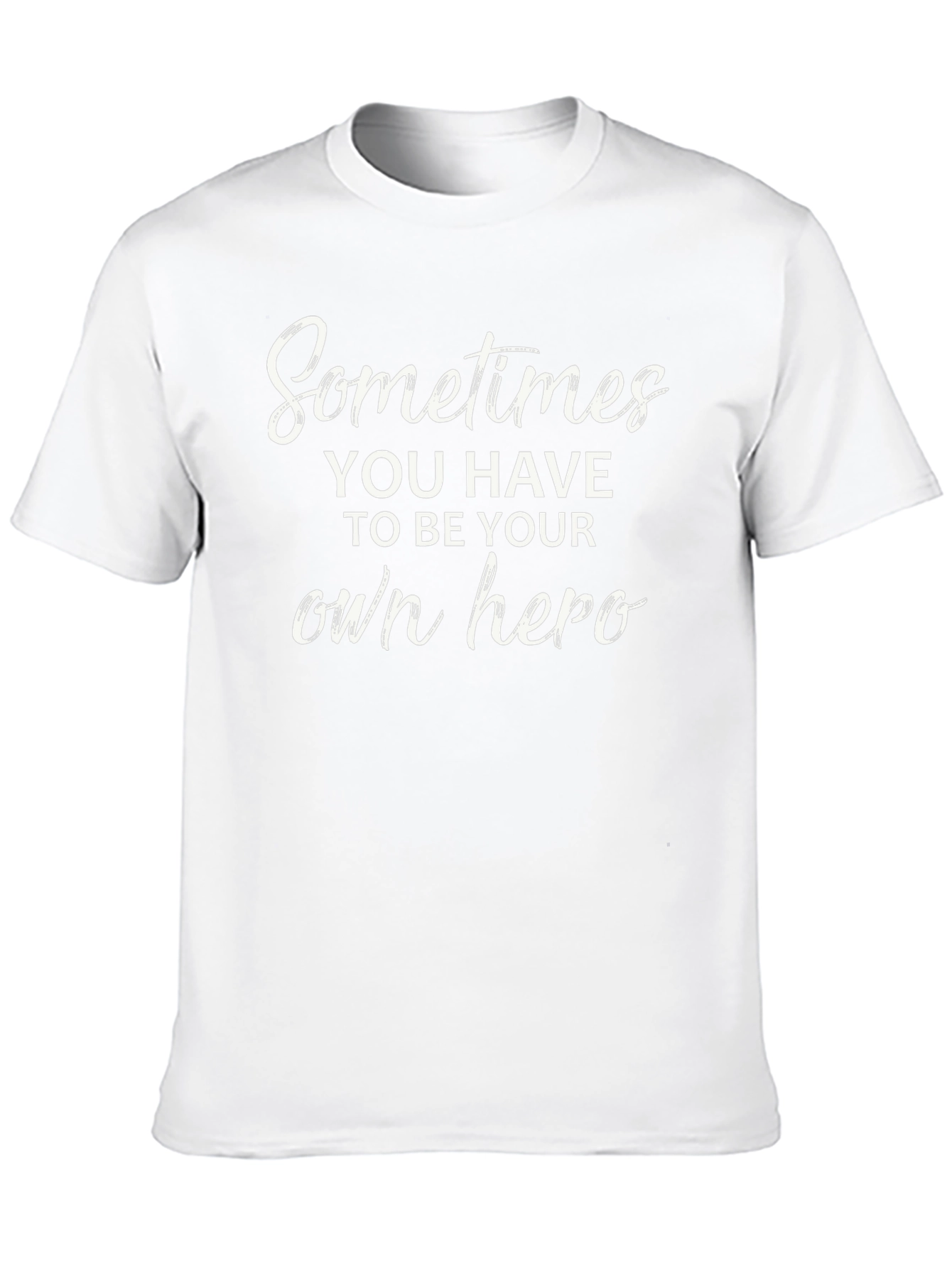 Be Your Own Hero Black Graphic Tee Shirt