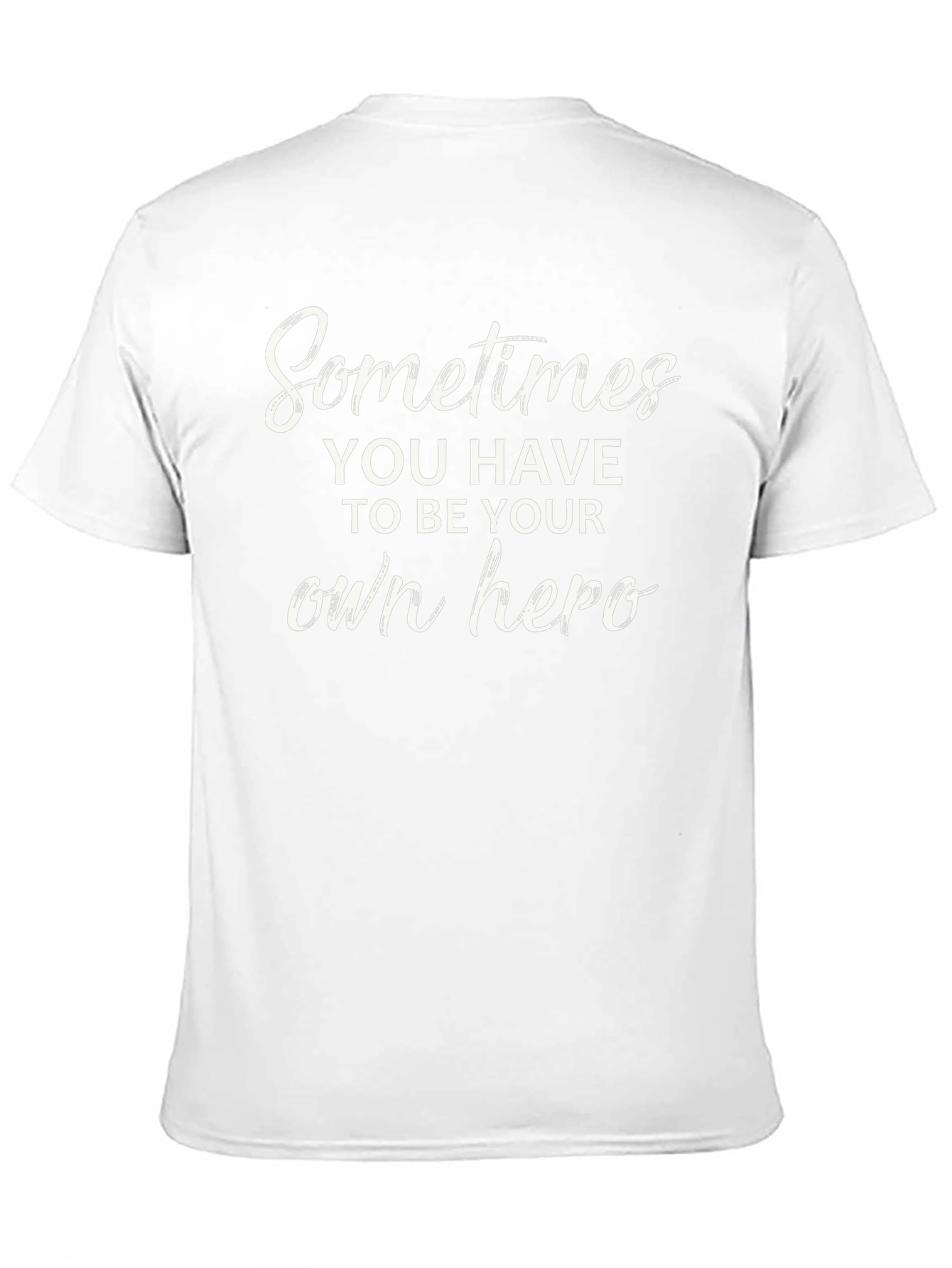 Be Your Own Hero Black Graphic Tee Shirt