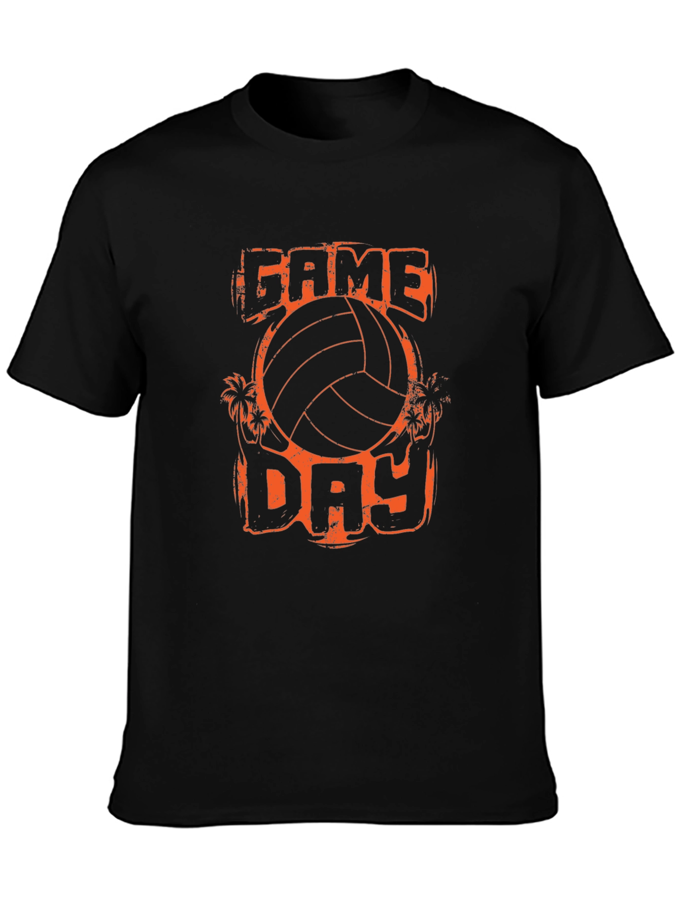 Game Day Volleyball Graphic Tee - Black