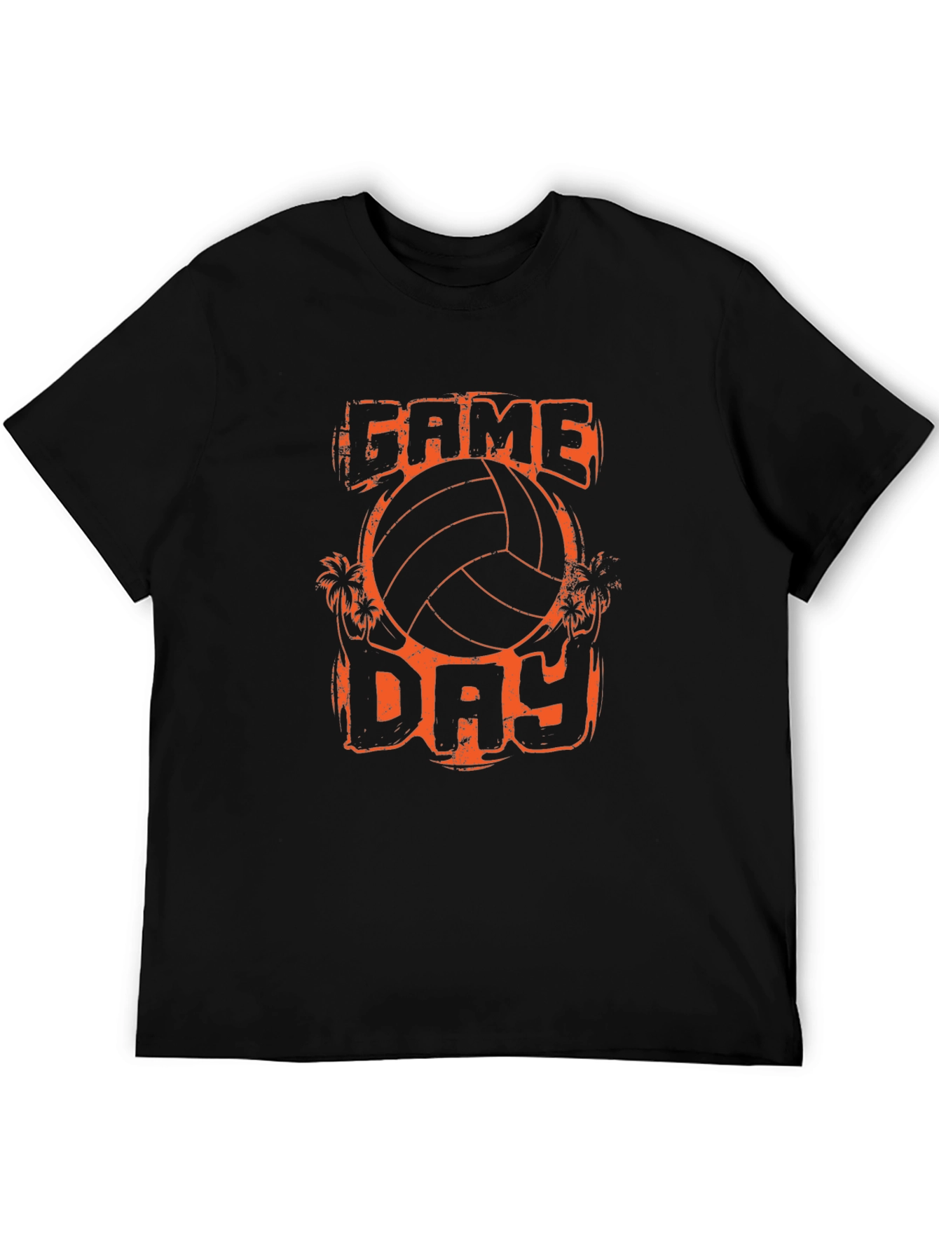 Game Day Volleyball Graphic Tee - Black