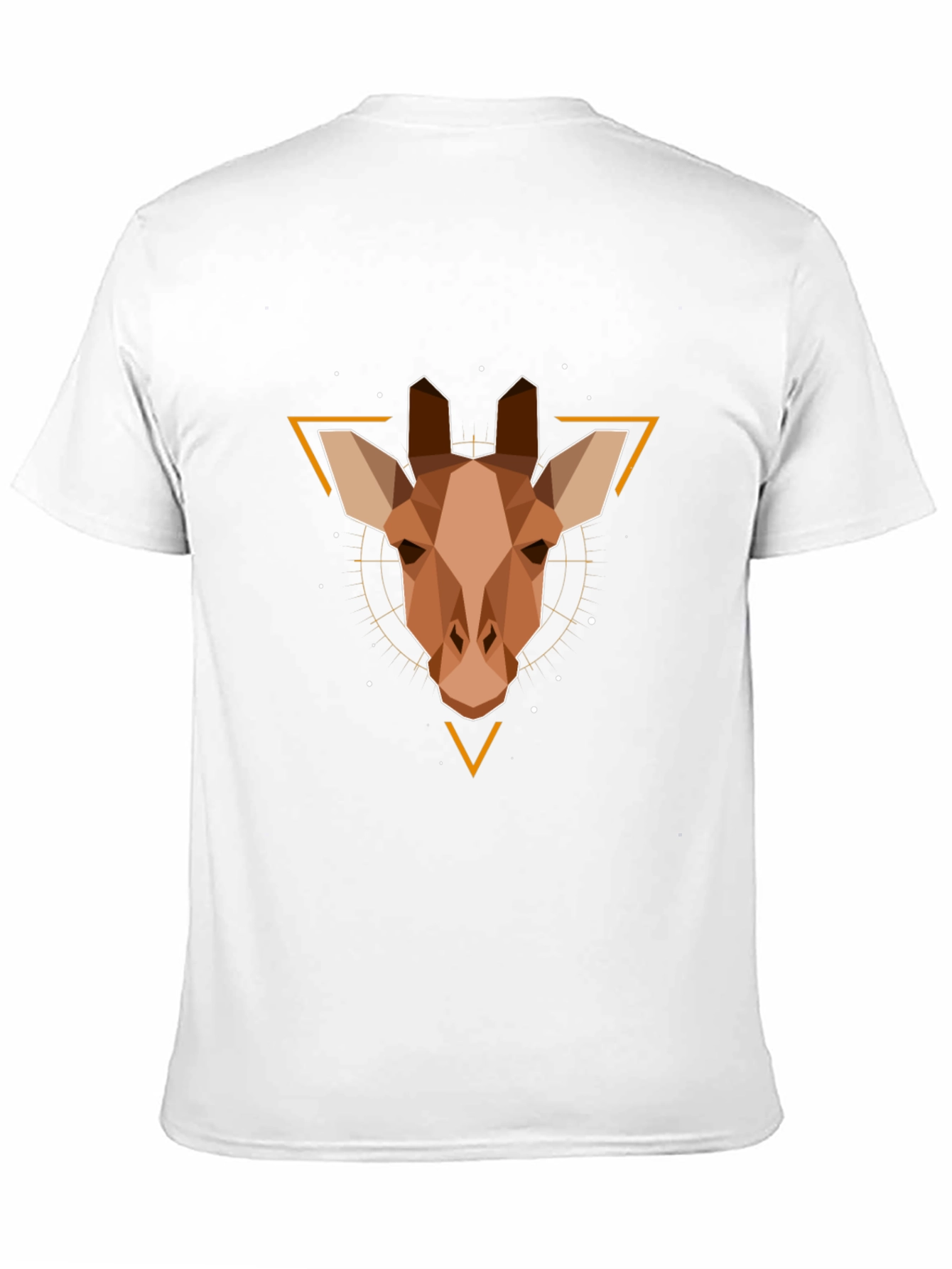 Geometric Giraffe Graphic Tee - Modern Style