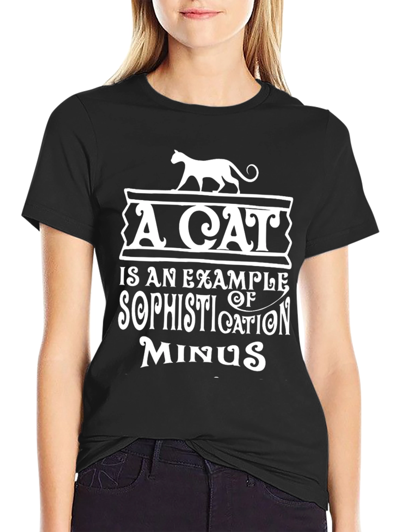 Funny Cat Sophistication T-Shirt
