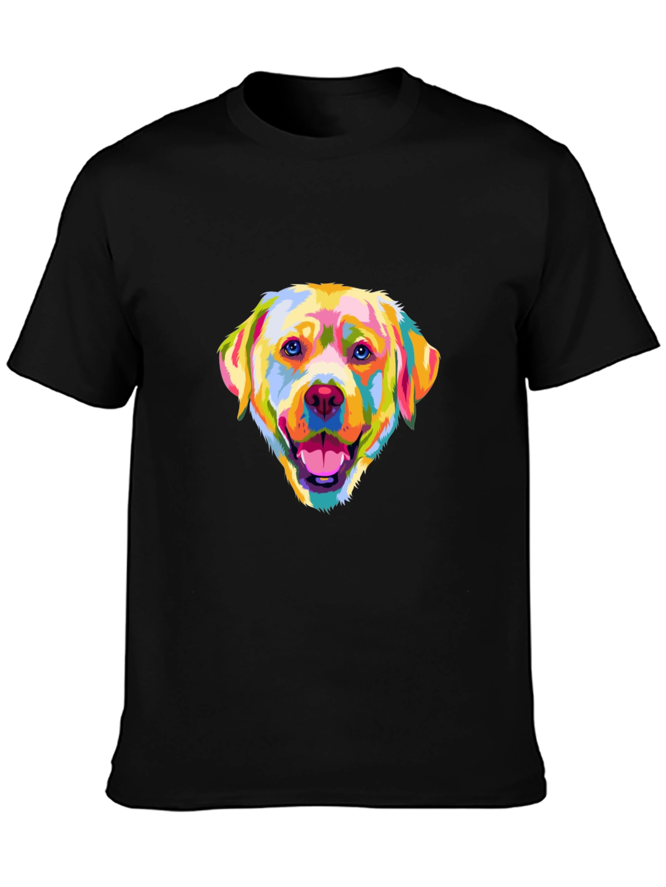 Dog Art Graphic T-Shirt - Vibrant Design
