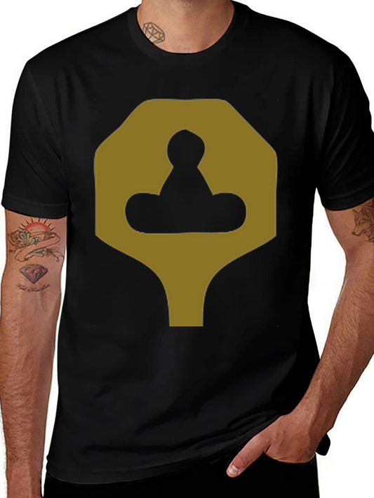 Graphic Tee: Abstract Geometric Symbol Shirt