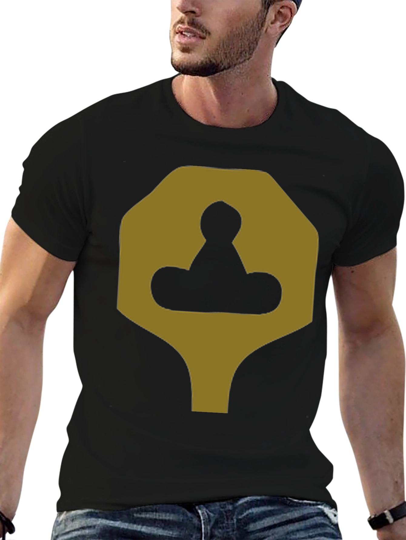 Graphic Tee: Abstract Geometric Symbol Shirt