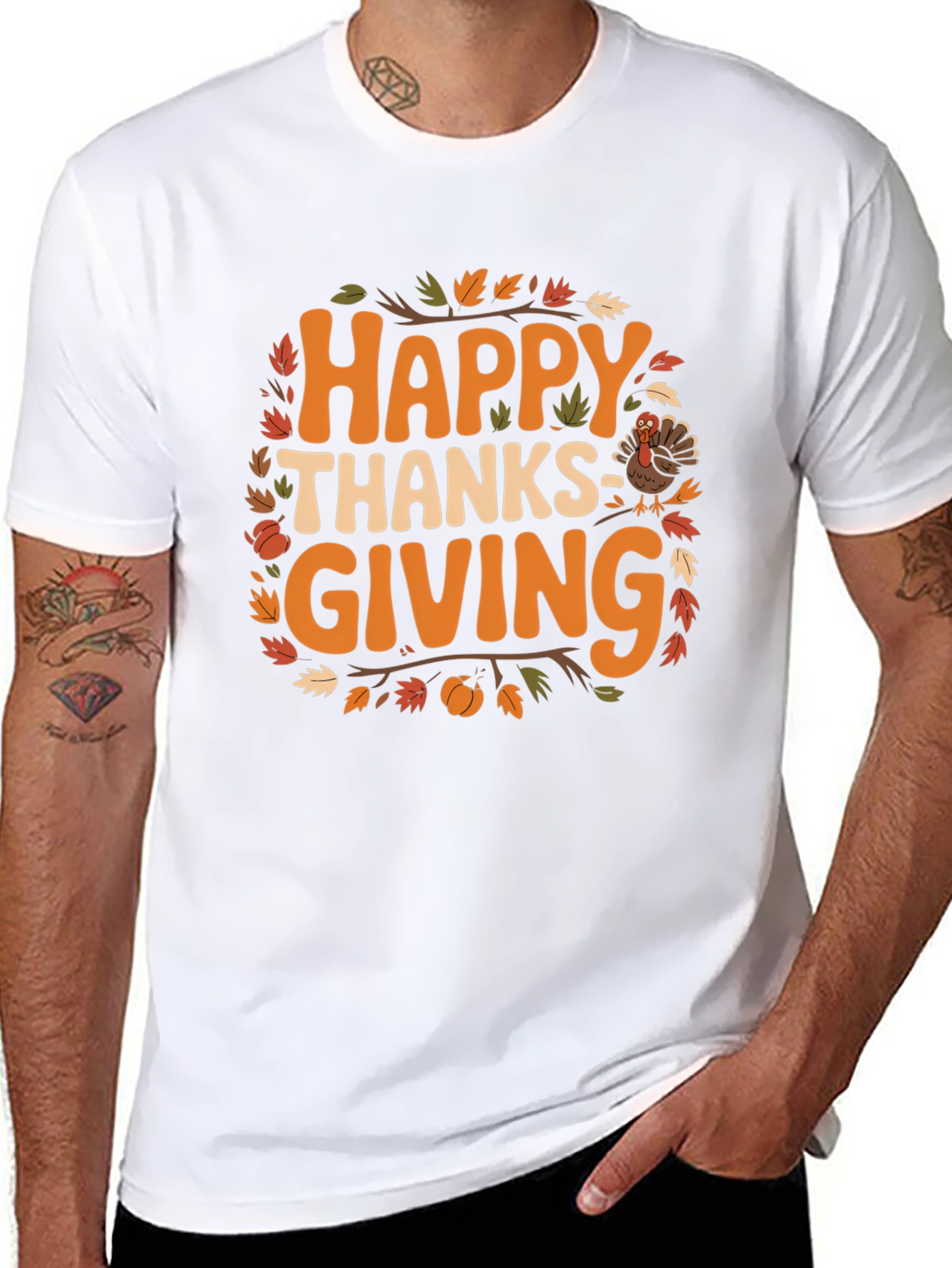 Happy Thanksgiving T-Shirt: Fall Holiday Graphic Tee