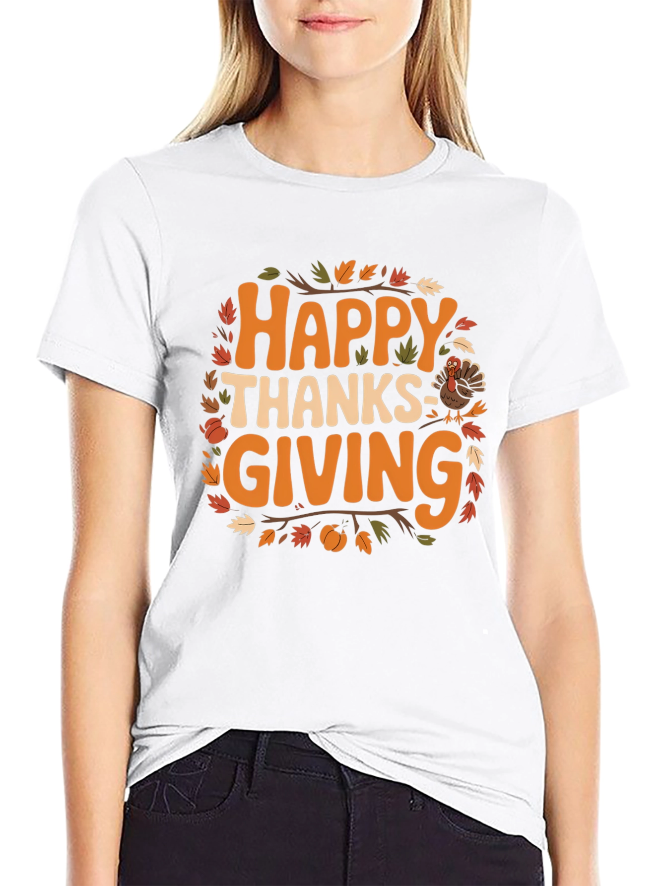 Happy Thanksgiving T-Shirt: Fall Holiday Graphic Tee