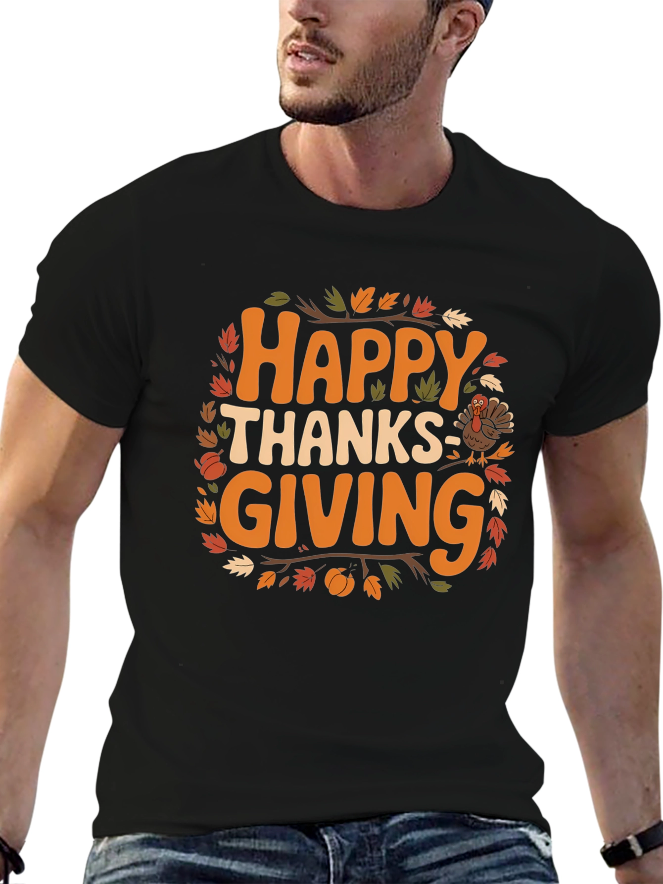 Happy Thanksgiving T-Shirt: Fall Holiday Graphic Tee