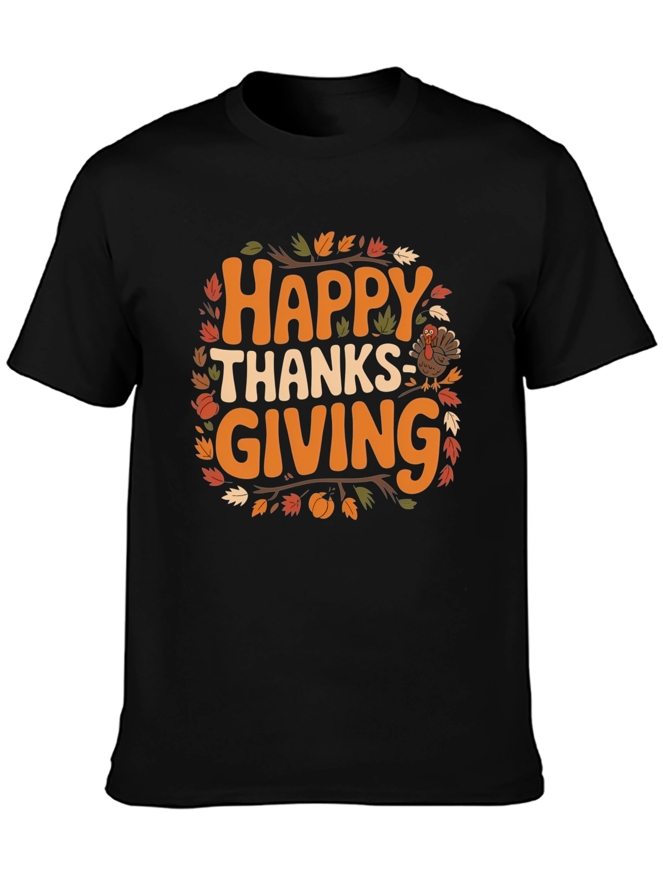 Happy Thanksgiving T-Shirt: Fall Holiday Graphic Tee