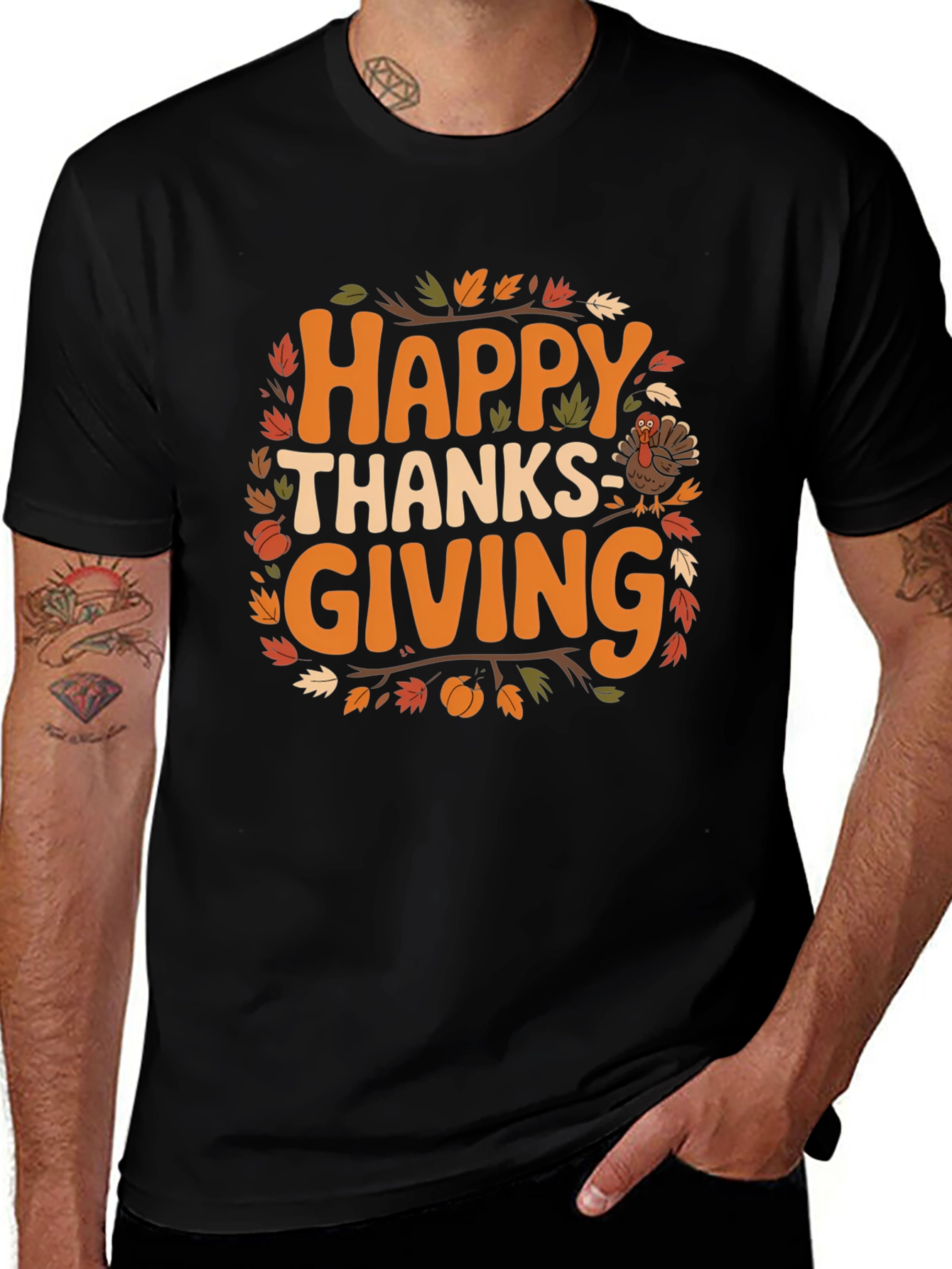 Happy Thanksgiving T-Shirt: Fall Holiday Graphic Tee