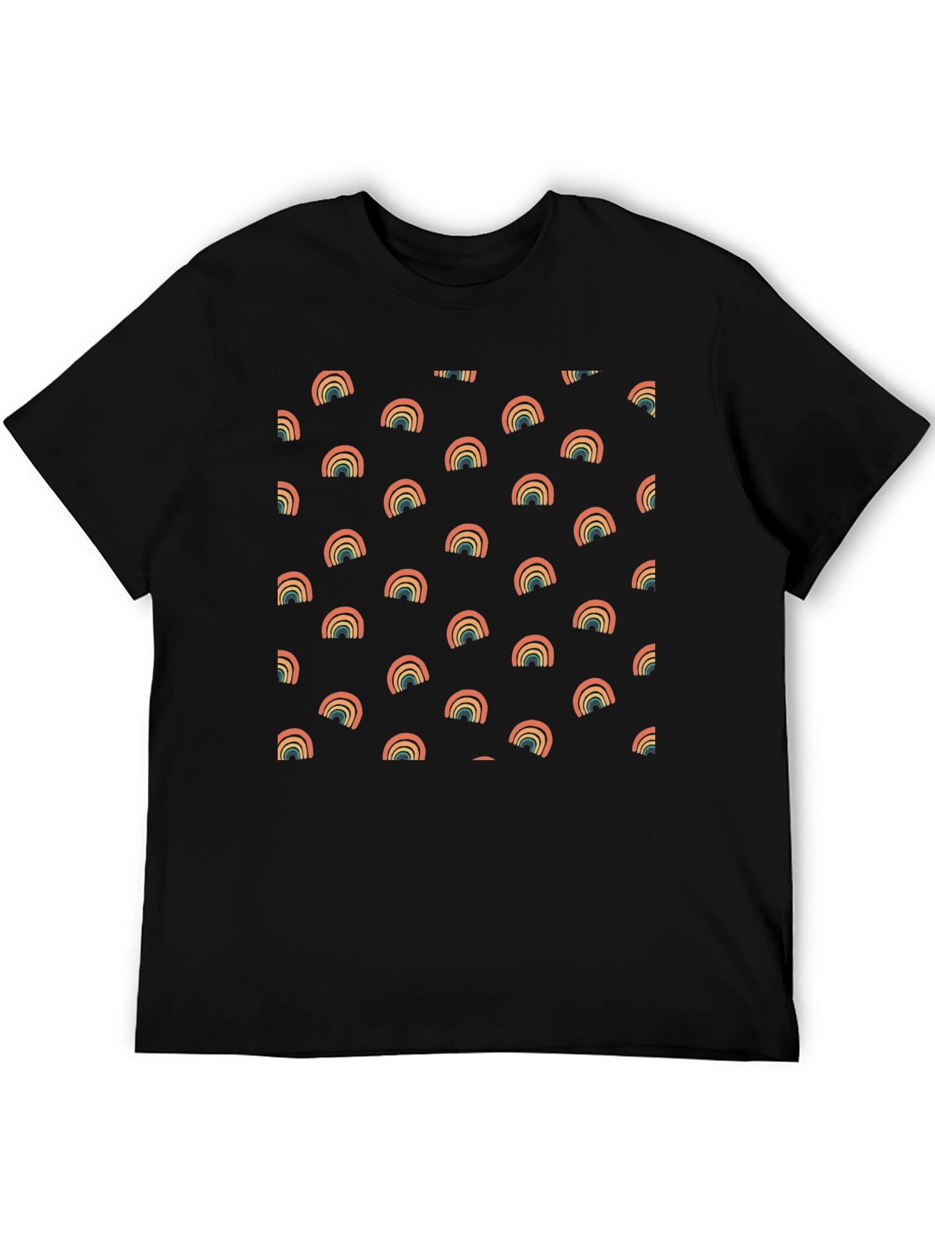 Retro Rainbow Pattern T-Shirt