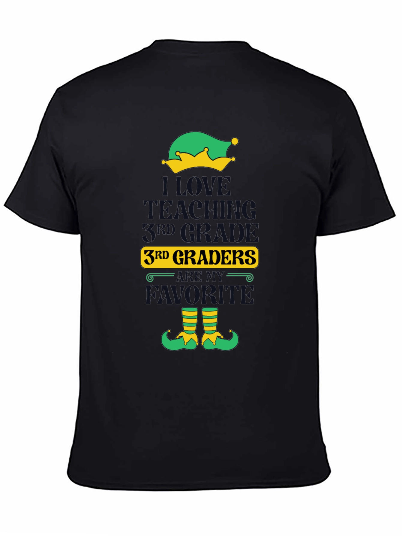 I Love Teaching 3rd Graders Elf T-Shirt