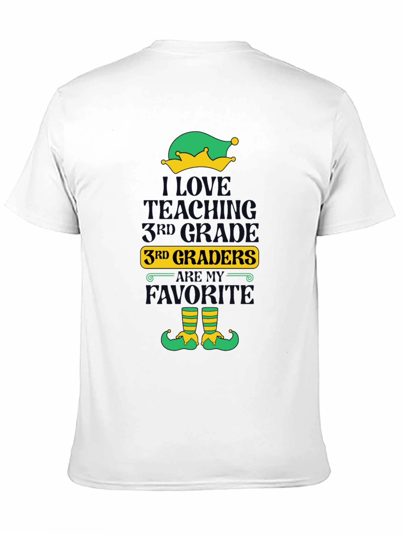 I Love Teaching 3rd Graders Elf T-Shirt