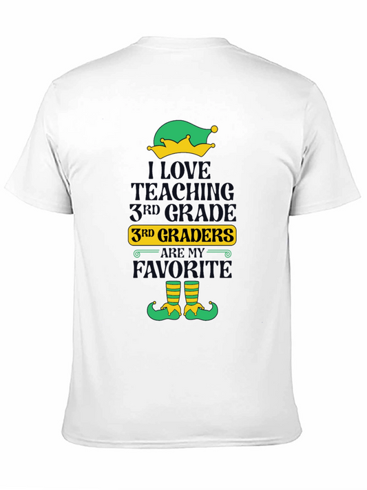 I Love Teaching 3rd Graders Elf T-Shirt