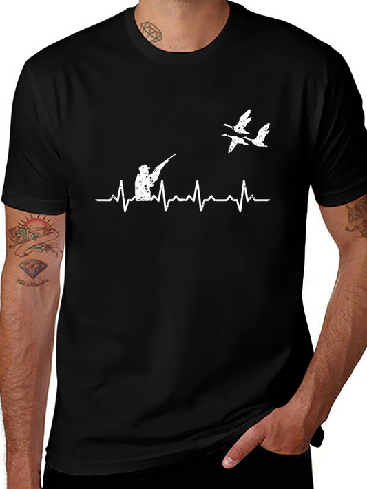 Duck Hunting Heartbeat T-Shirt