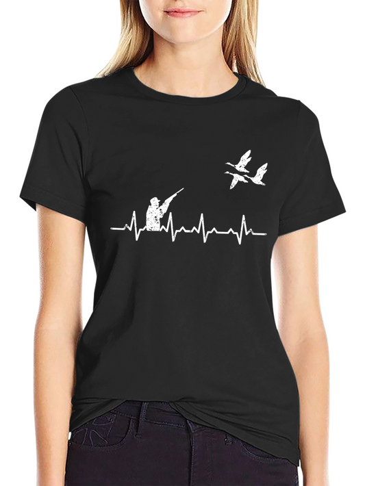 Duck Hunting Heartbeat T-Shirt