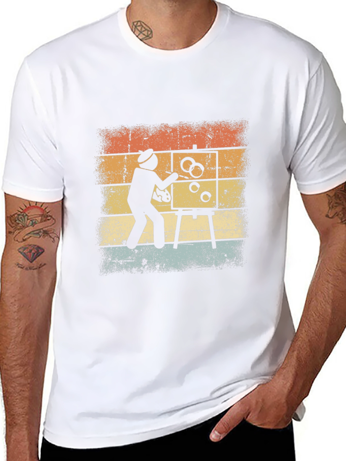 Retro Artist Painting T-Shirt