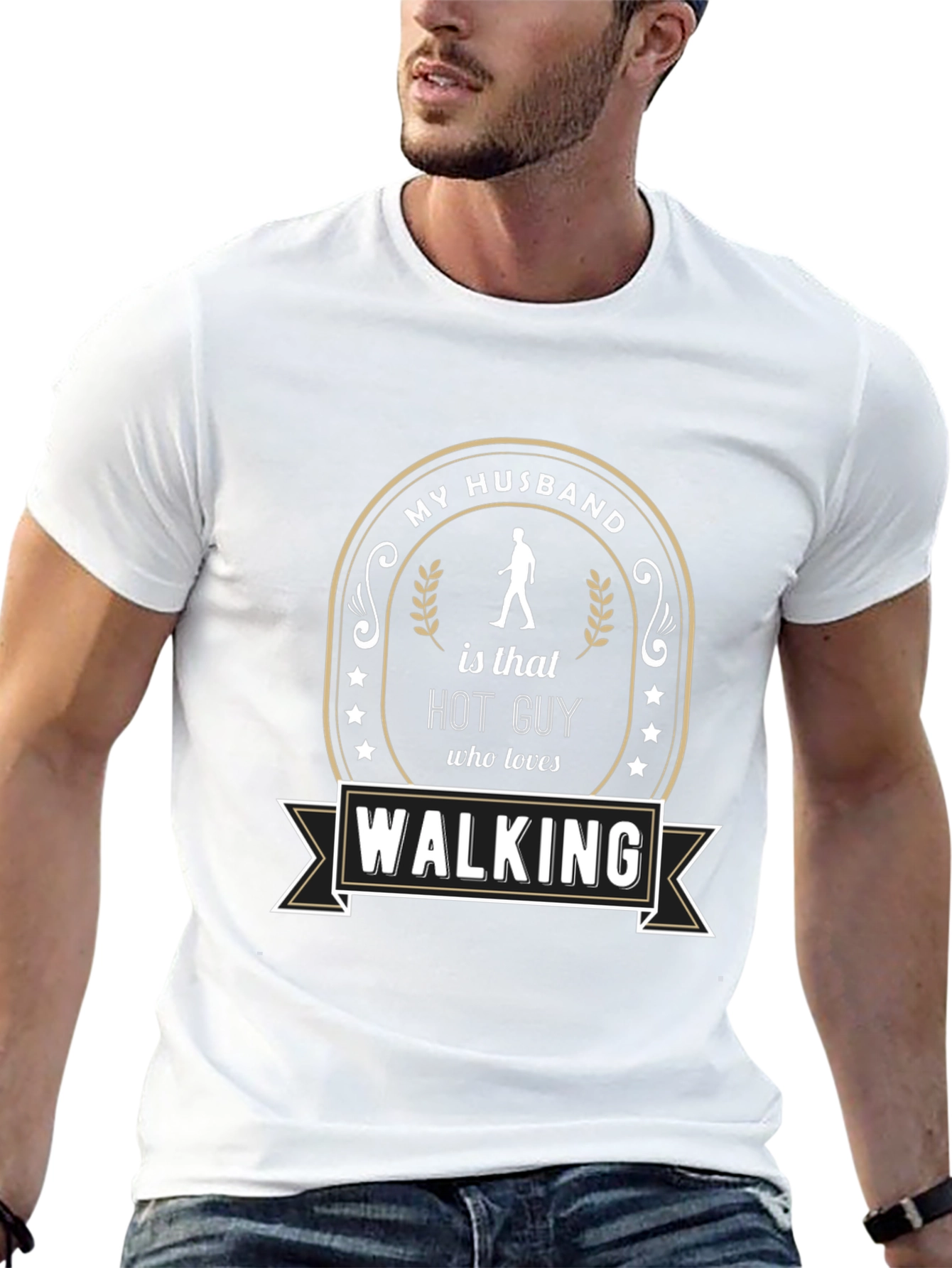 Funny Husband Walking T-Shirt