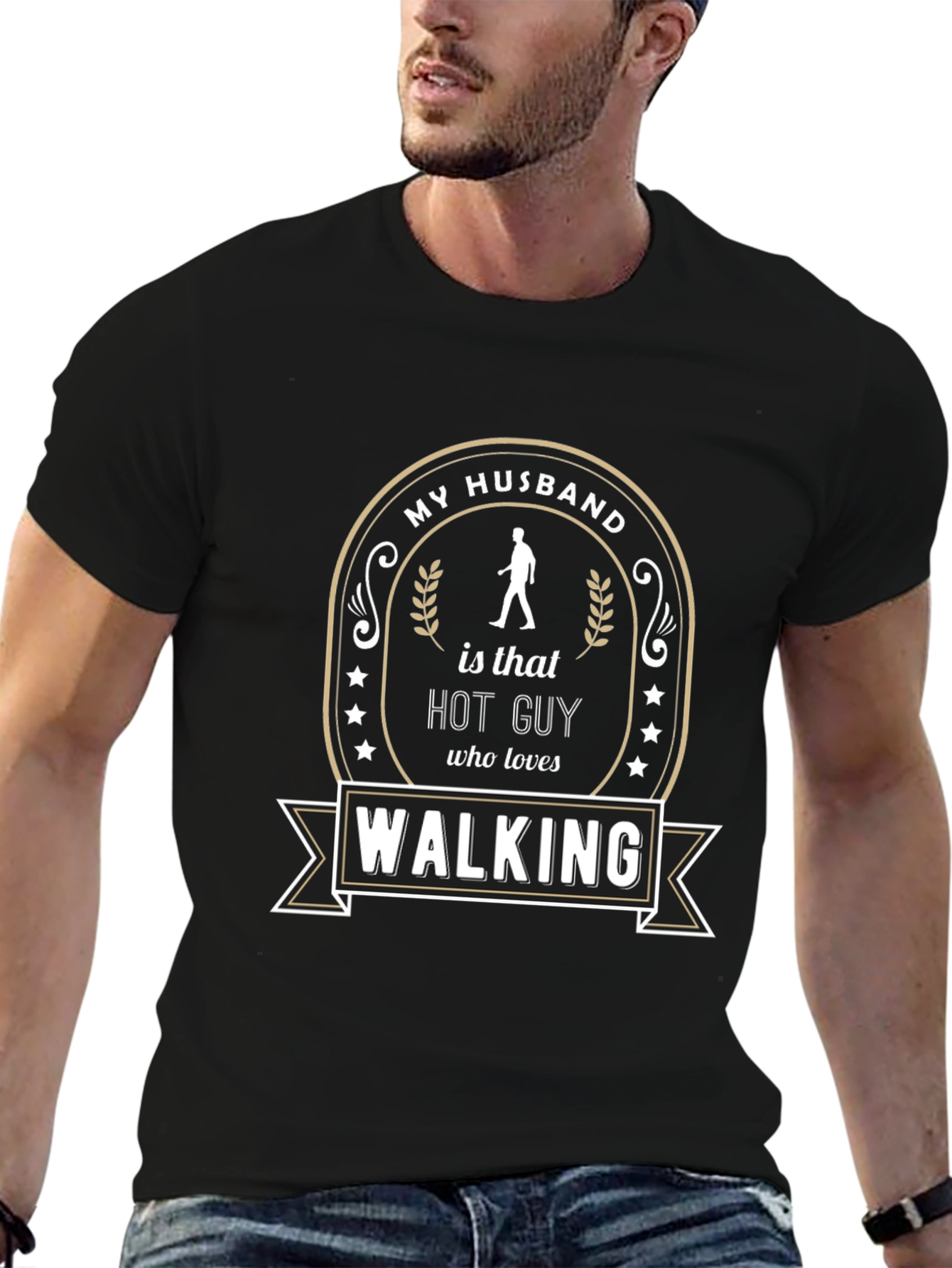Funny Husband Walking T-Shirt