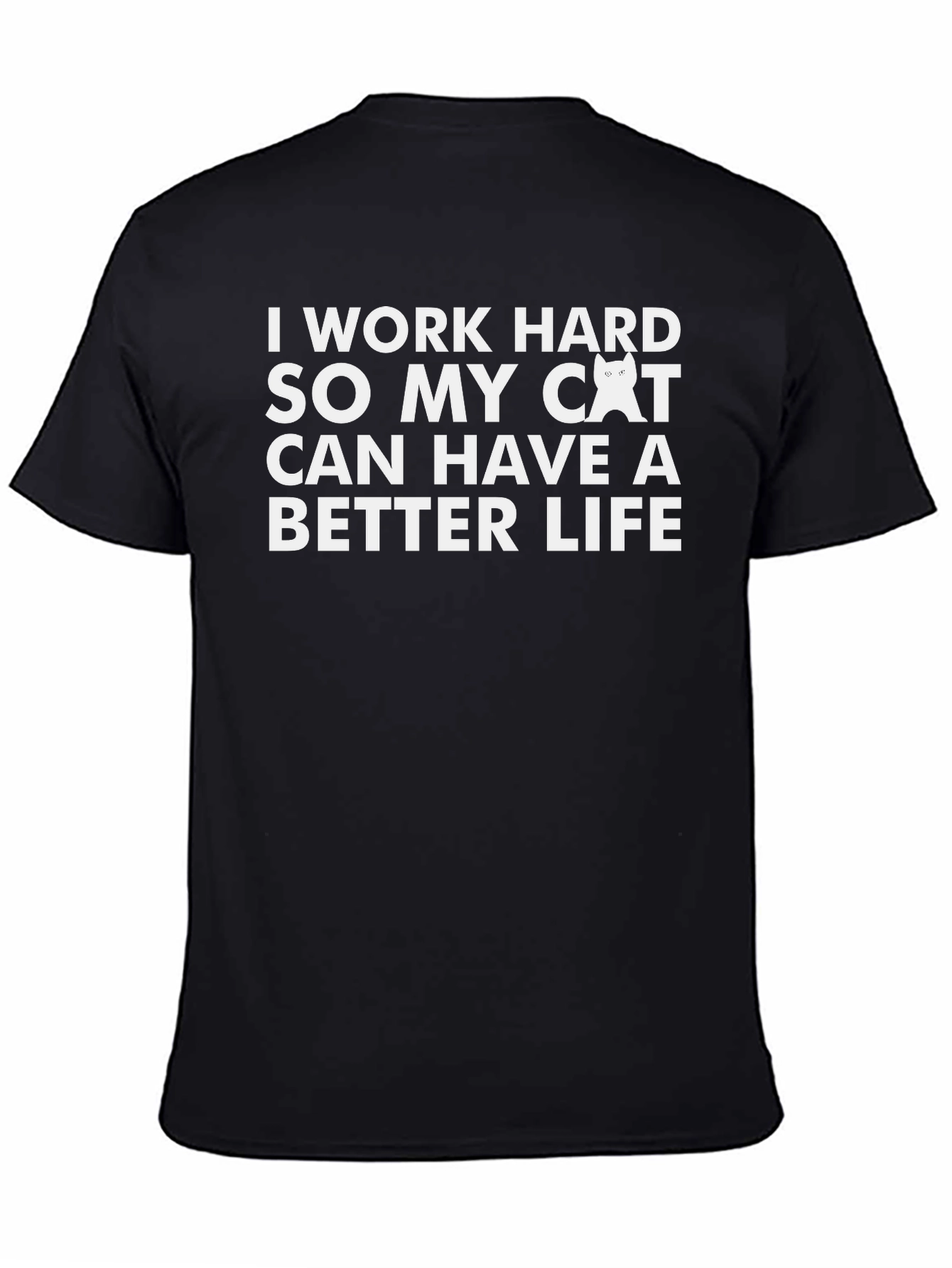 Work Hard Cat Lover T-Shirt