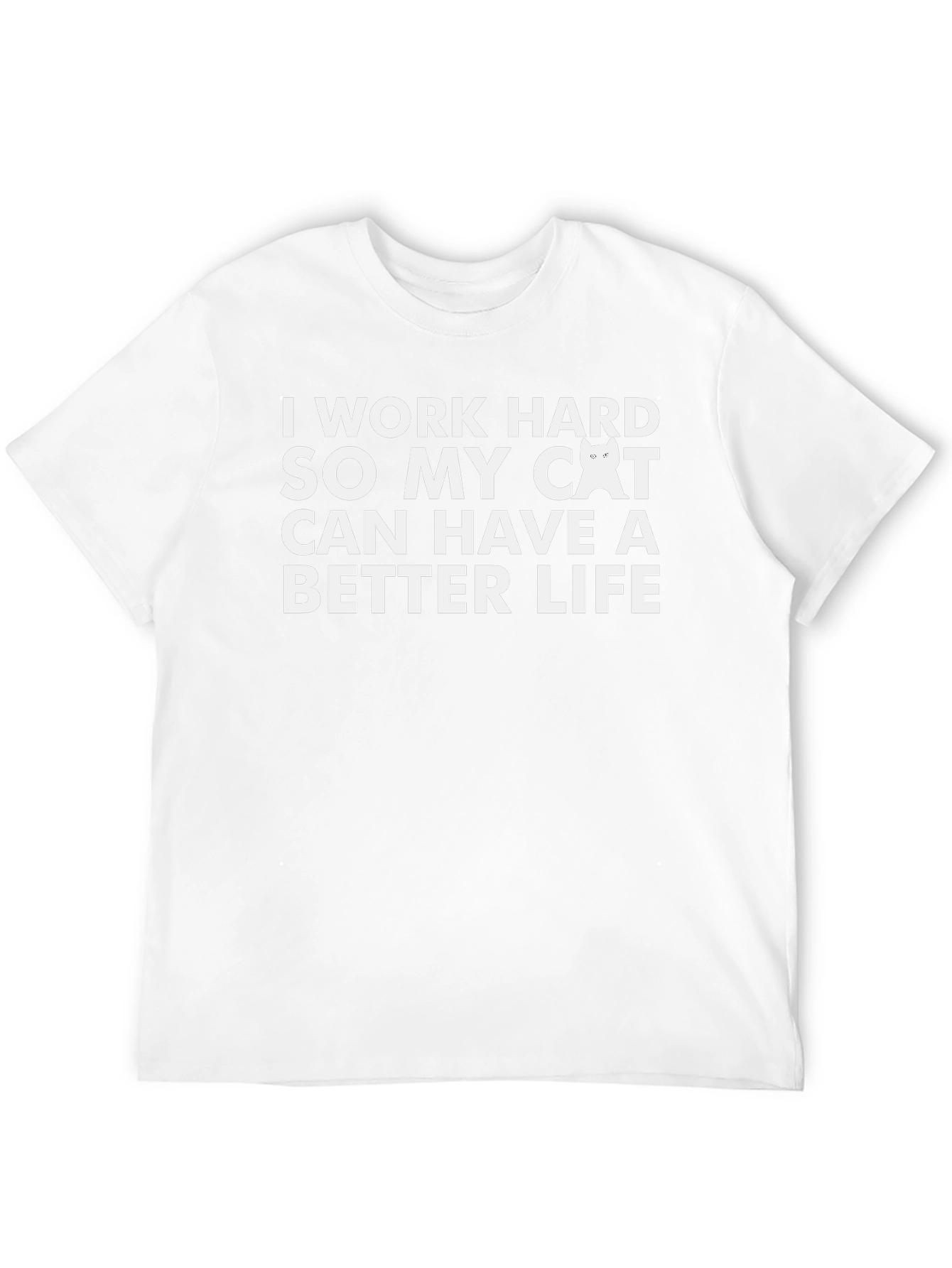 Work Hard Cat Lover T-Shirt