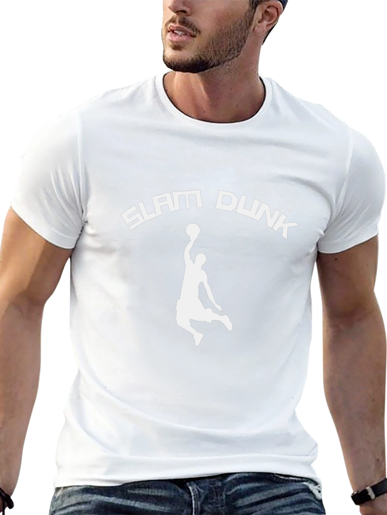 Slam Dunk Graphic T-Shirt - Black Cotton Tee