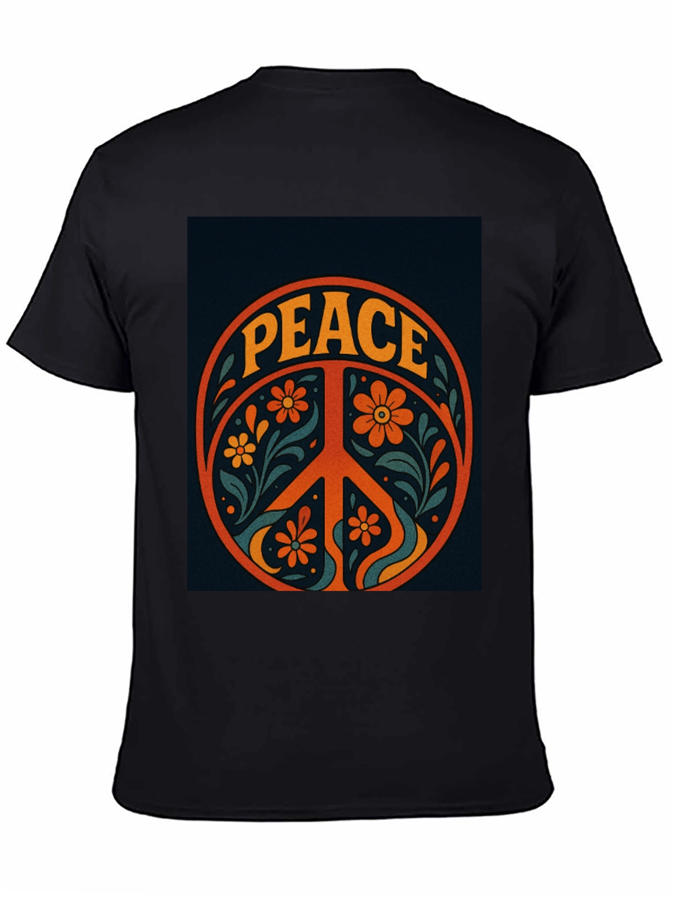 Peace Sign Graphic Tee - Retro Style