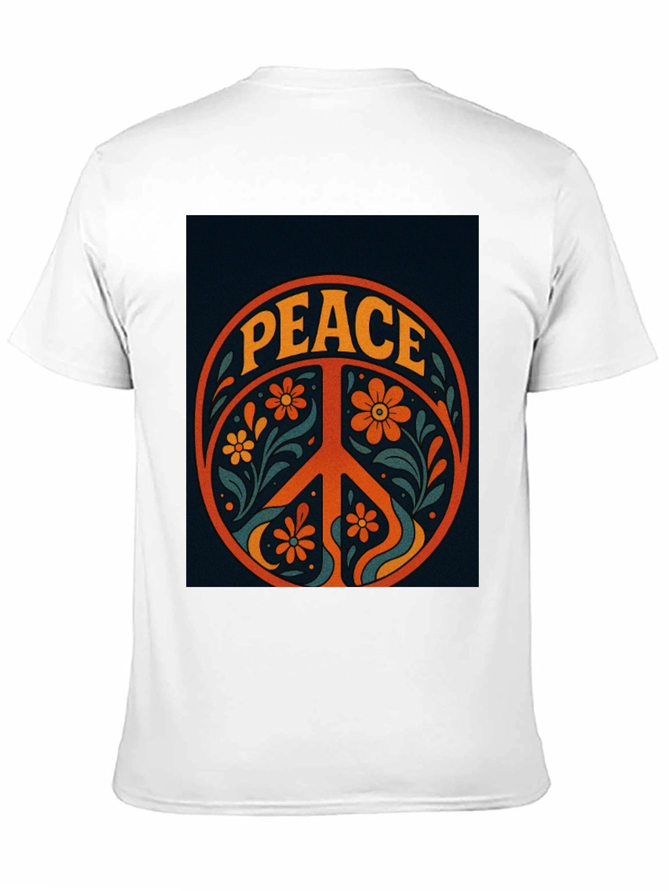 Peace Sign Graphic Tee - Retro Style