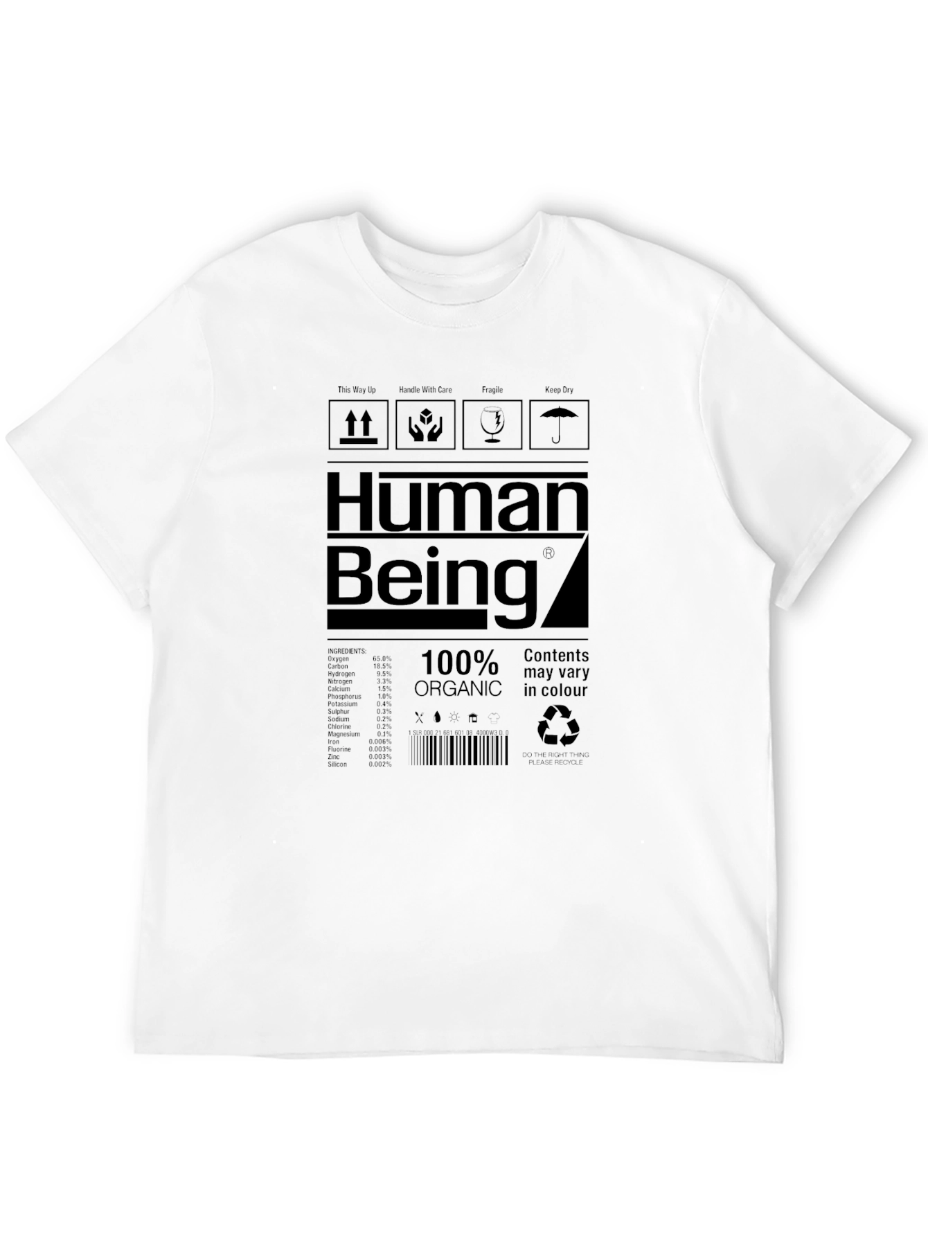 Human Being Graphic Tee - Organic Cotton