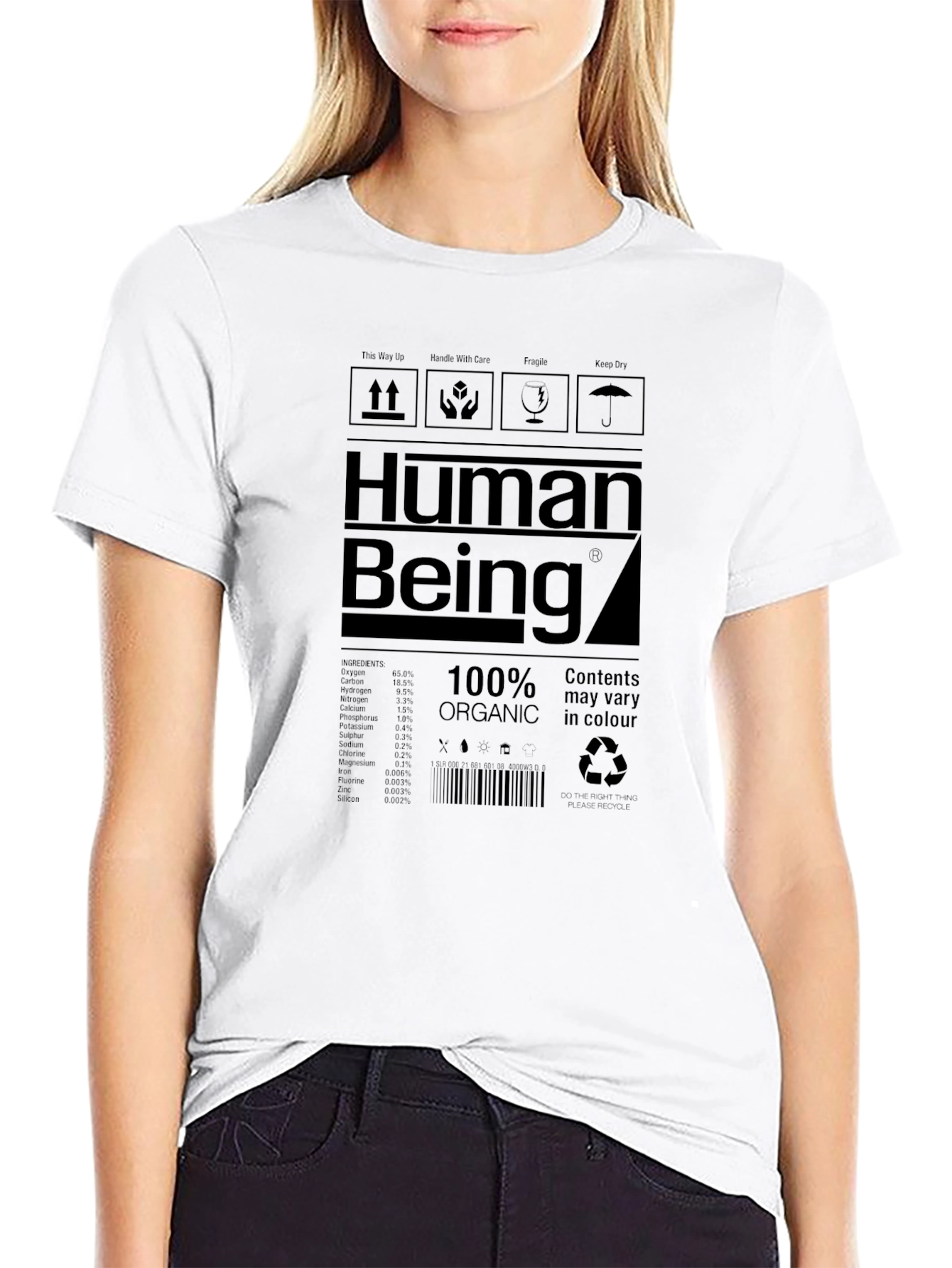 Human Being Graphic Tee - Organic Cotton