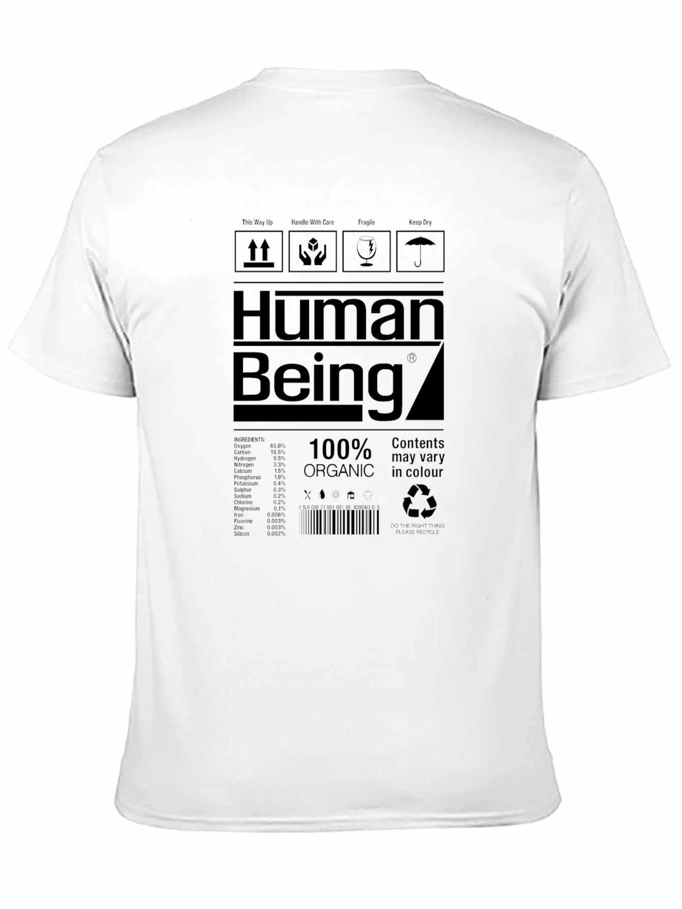 Human Being Graphic Tee - Organic Cotton