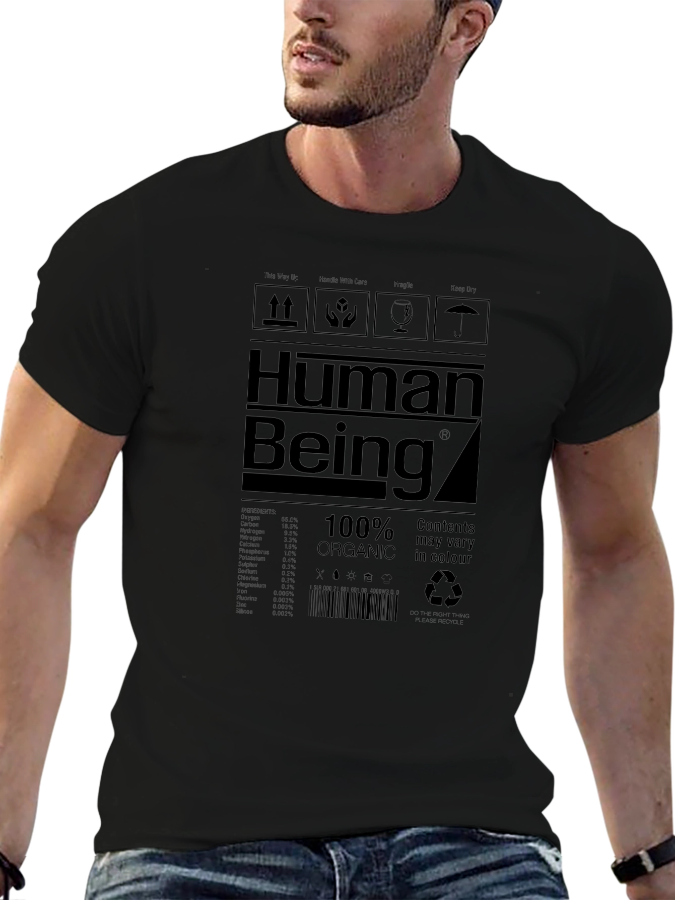Human Being Graphic Tee - Organic Cotton