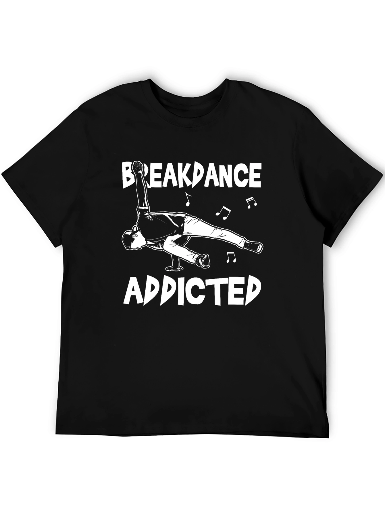 Breakdance Addicted Graphic Tee - Black