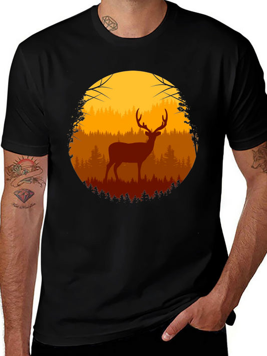 Deer in Forest Graphic Tee