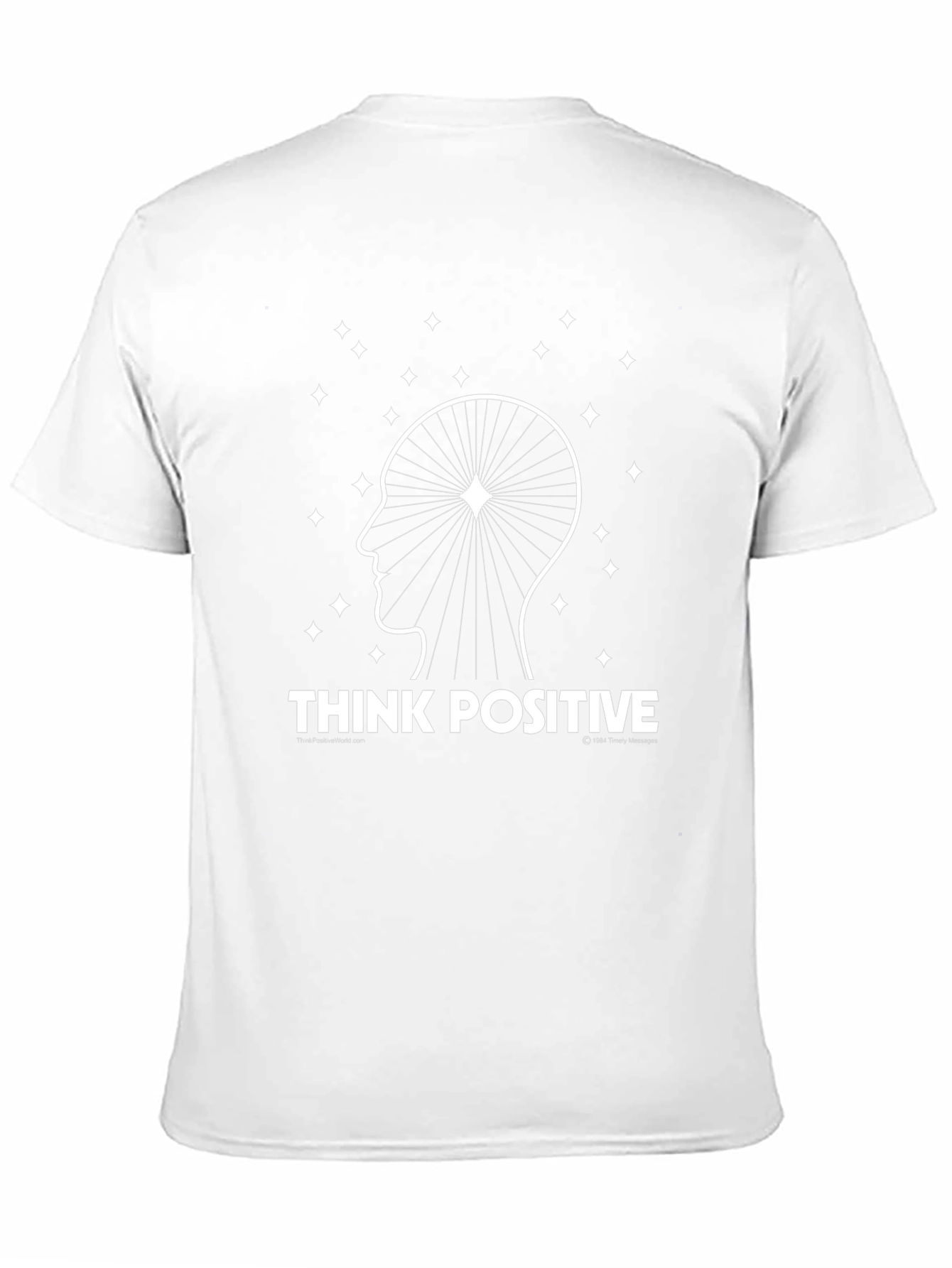 Think Positive Graphic Tee - Inspirational Black T-Shirt
