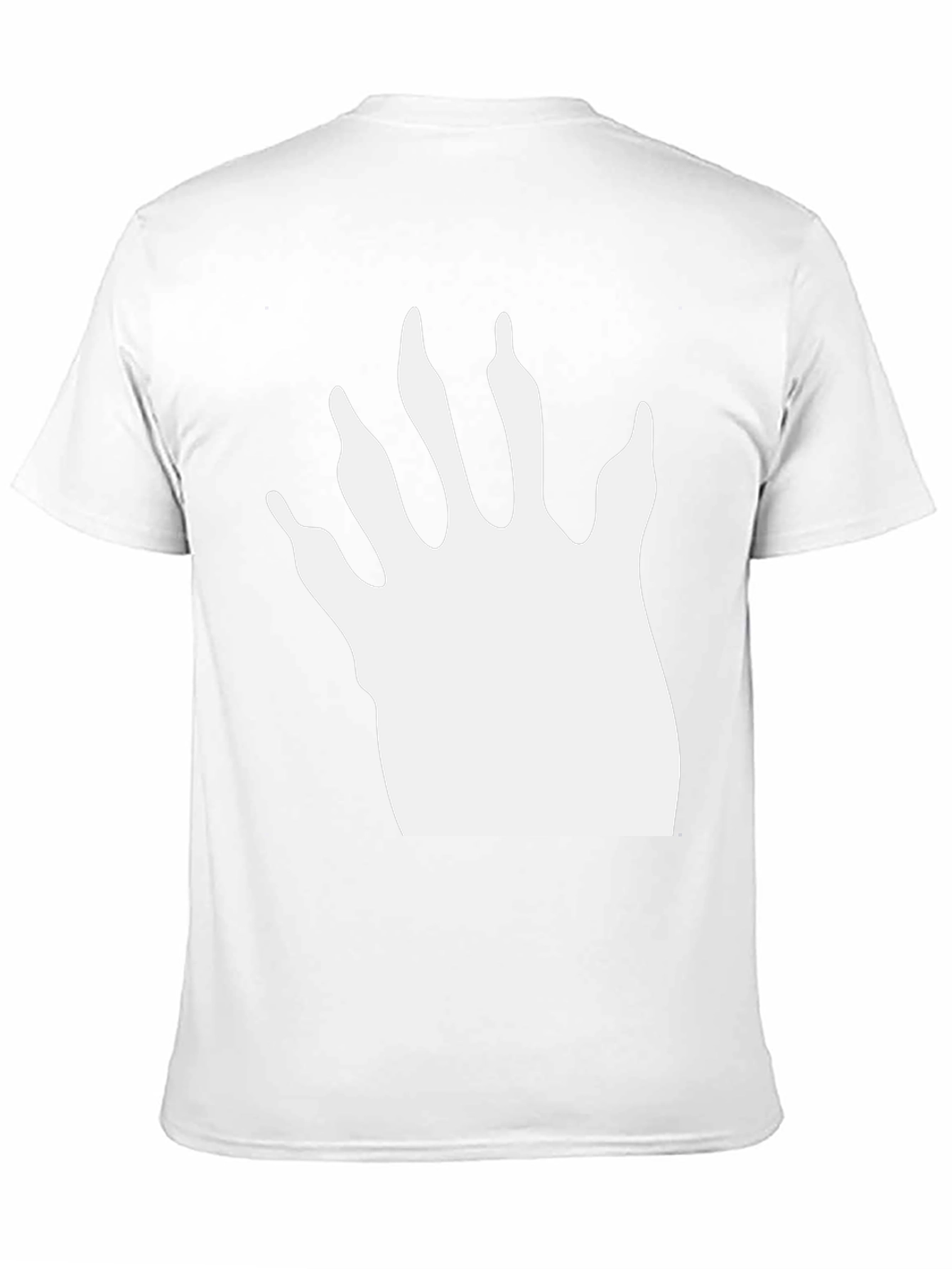 Raccoon Paw Print T-Shirt - Black Cotton Blend Tee