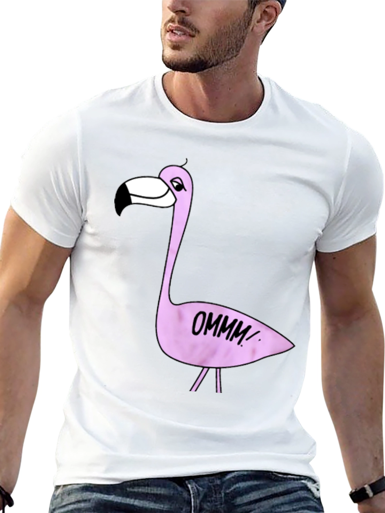 Fun Flamingo T-Shirt - OMMM Yoga Graphic Tee