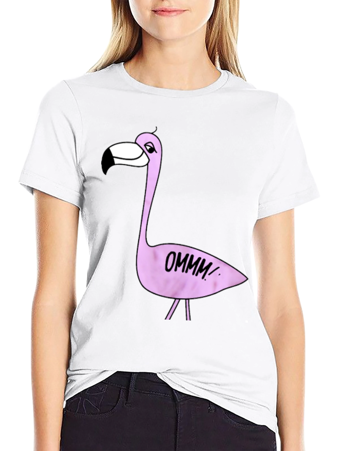 Fun Flamingo T-Shirt - OMMM Yoga Graphic Tee