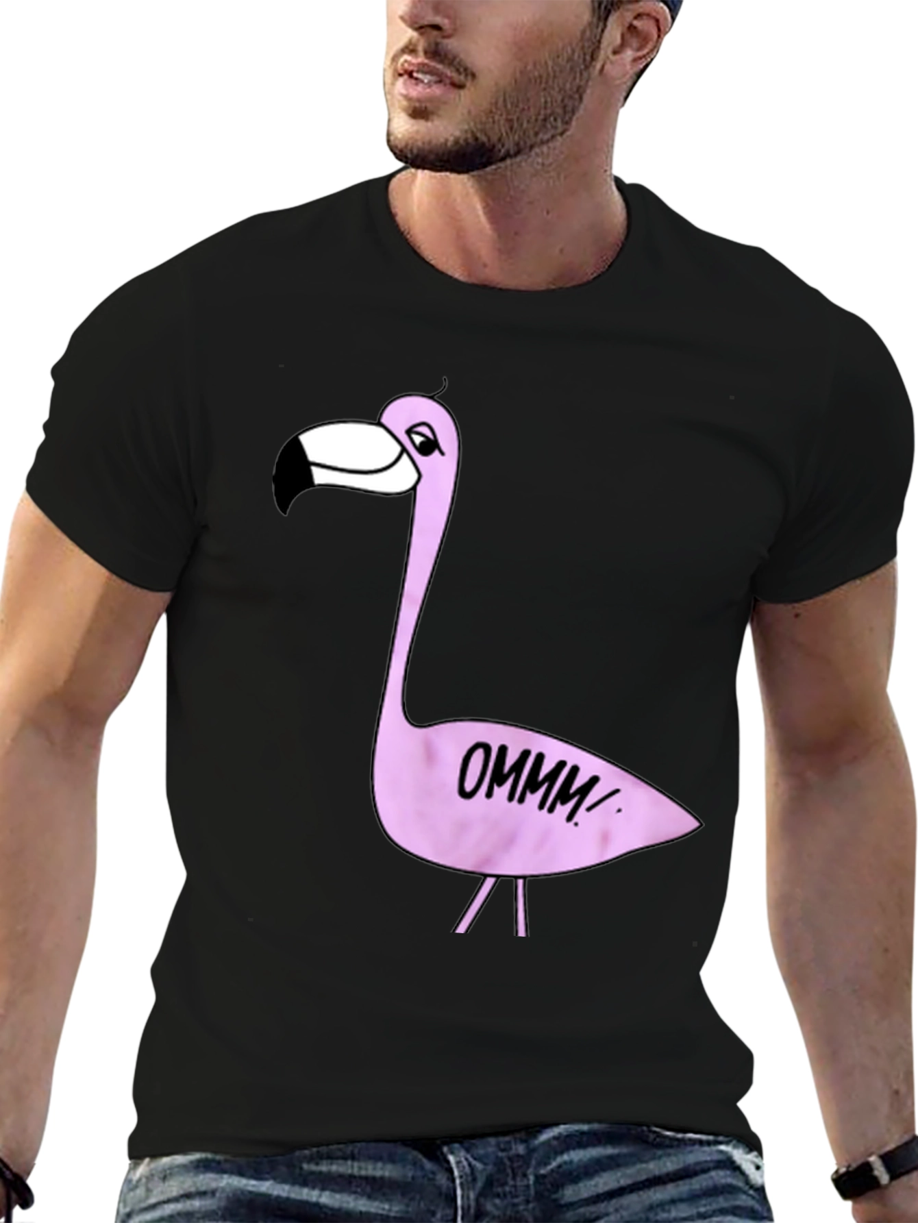 Fun Flamingo T-Shirt - OMMM Yoga Graphic Tee