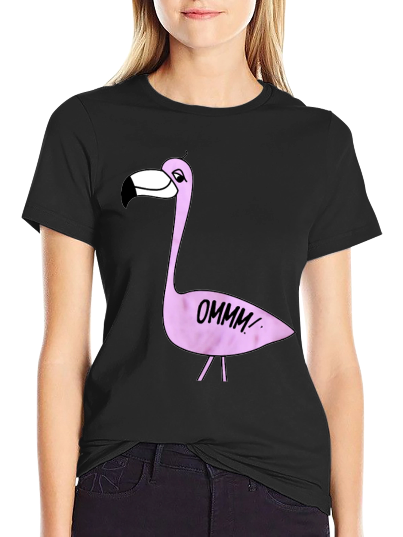 Fun Flamingo T-Shirt - OMMM Yoga Graphic Tee
