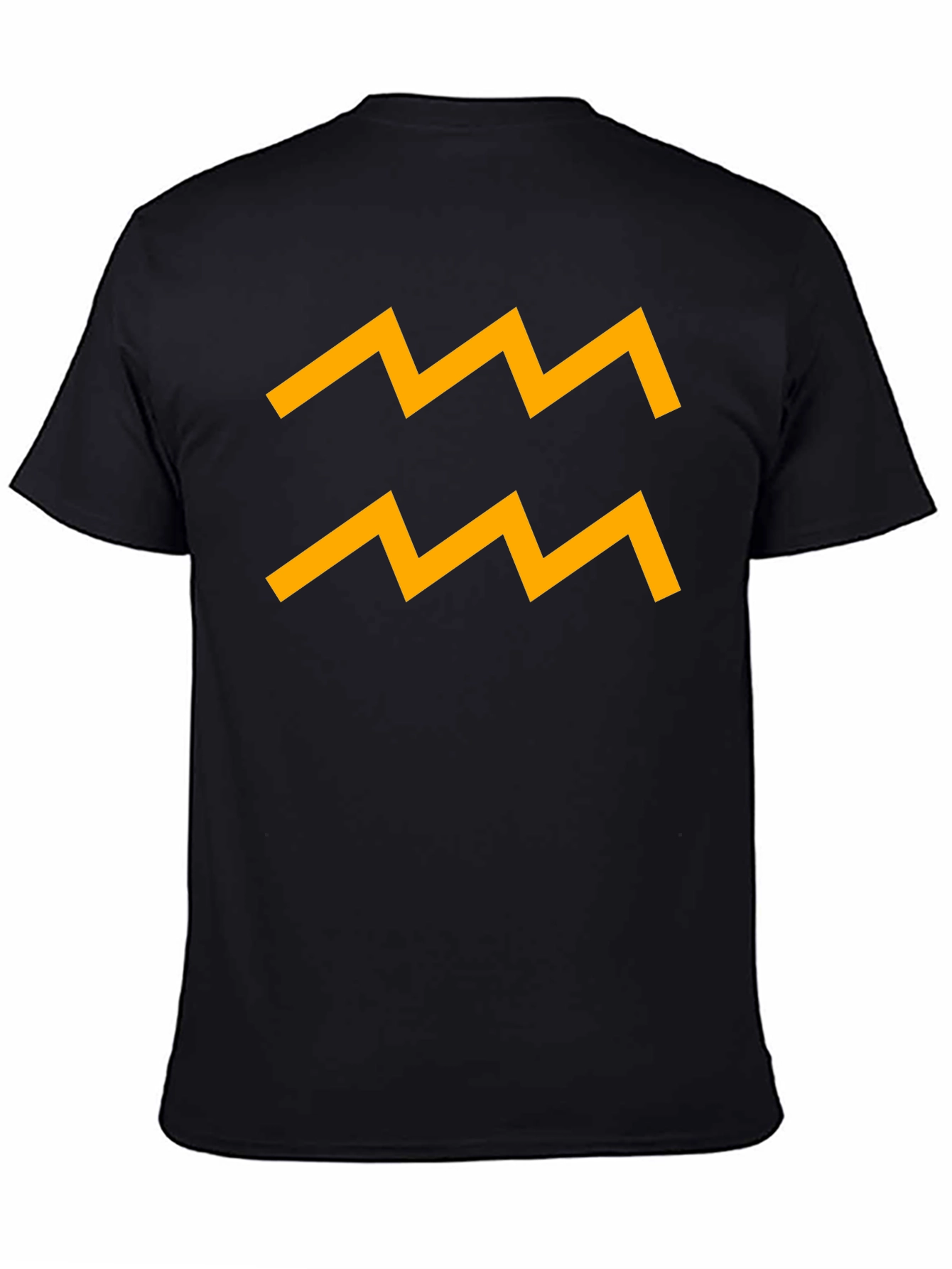 Aquarius Zodiac Sign T-Shirt - Black