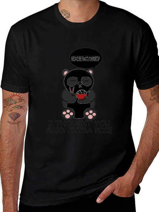 Extra Rice Panda Graphic T-Shirt