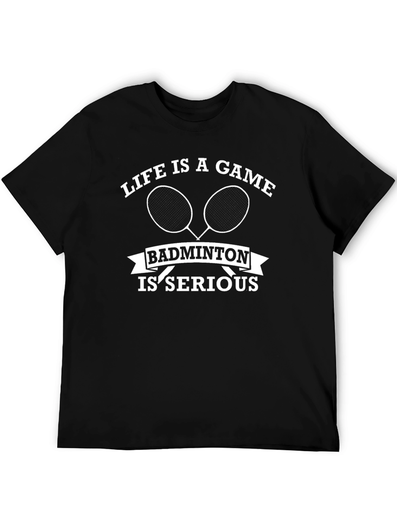 Badminton is Serious Graphic Tee
