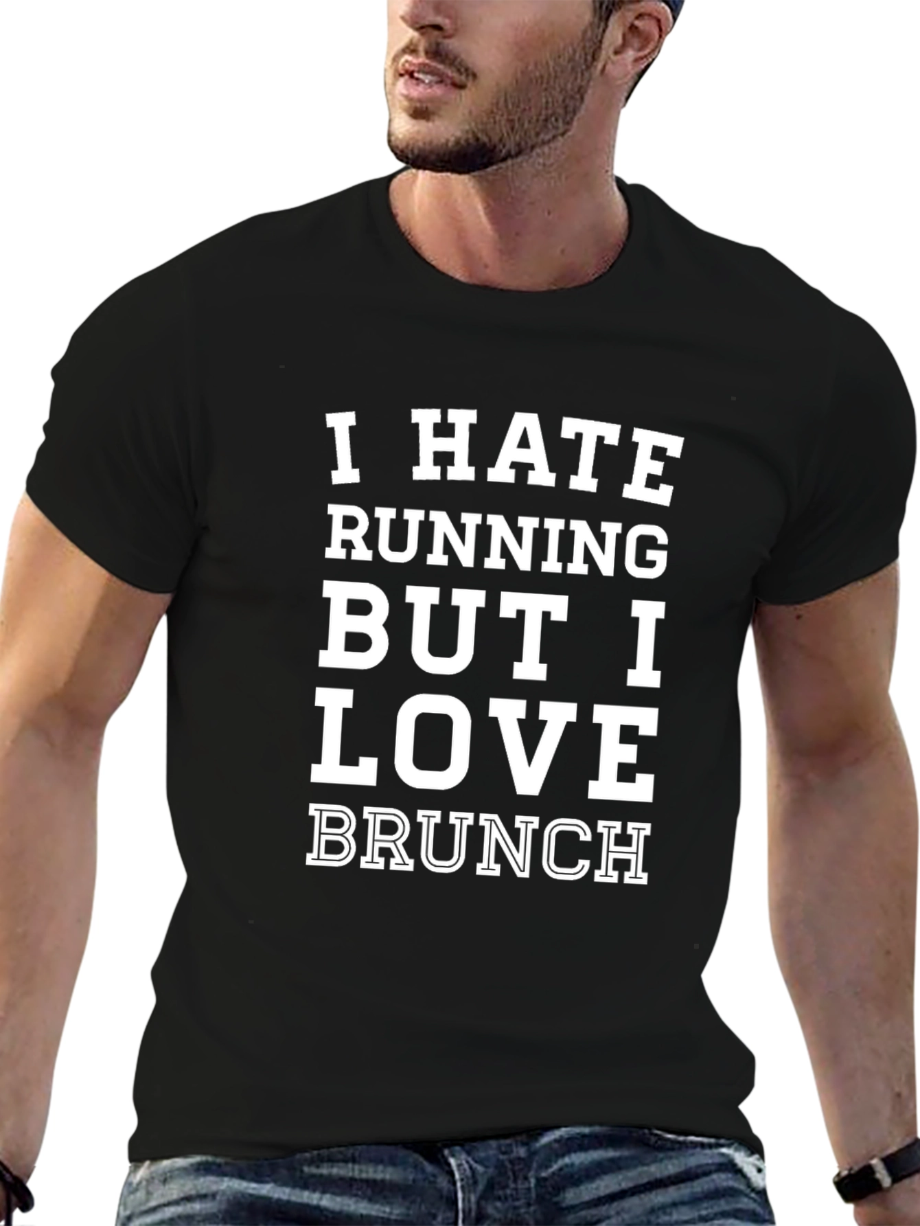 I Hate Running But I Love Brunch Graphic Tee