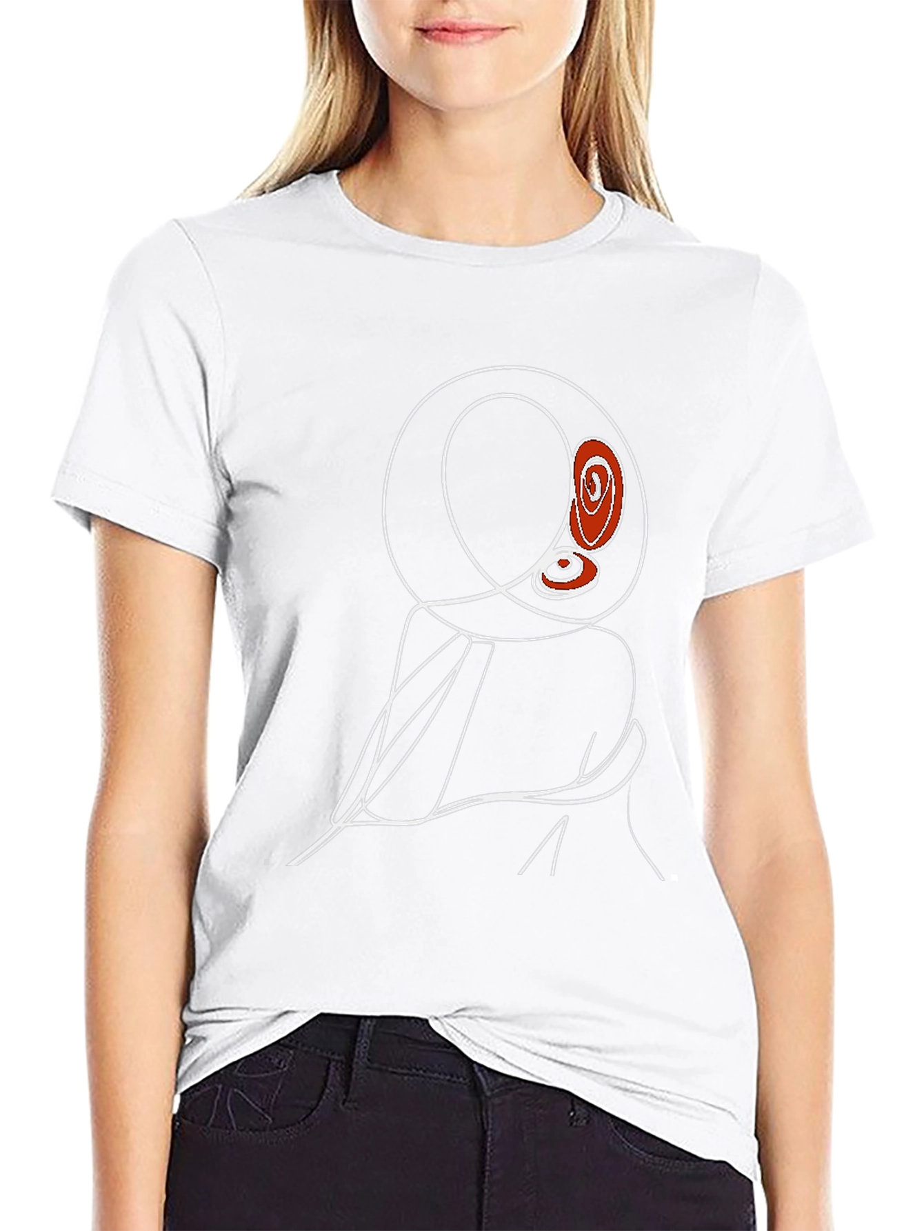 Abstract Line Art T-Shirt - Modern Graphic Tee