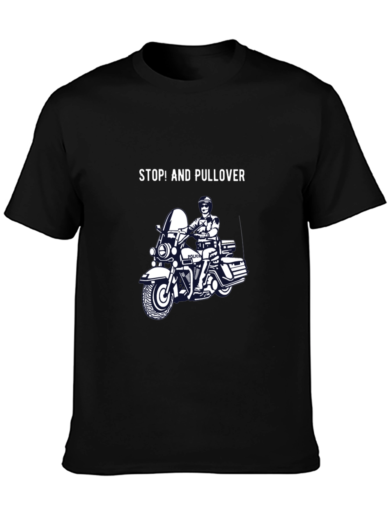 Stop and Pullover Graphic T-Shirt
