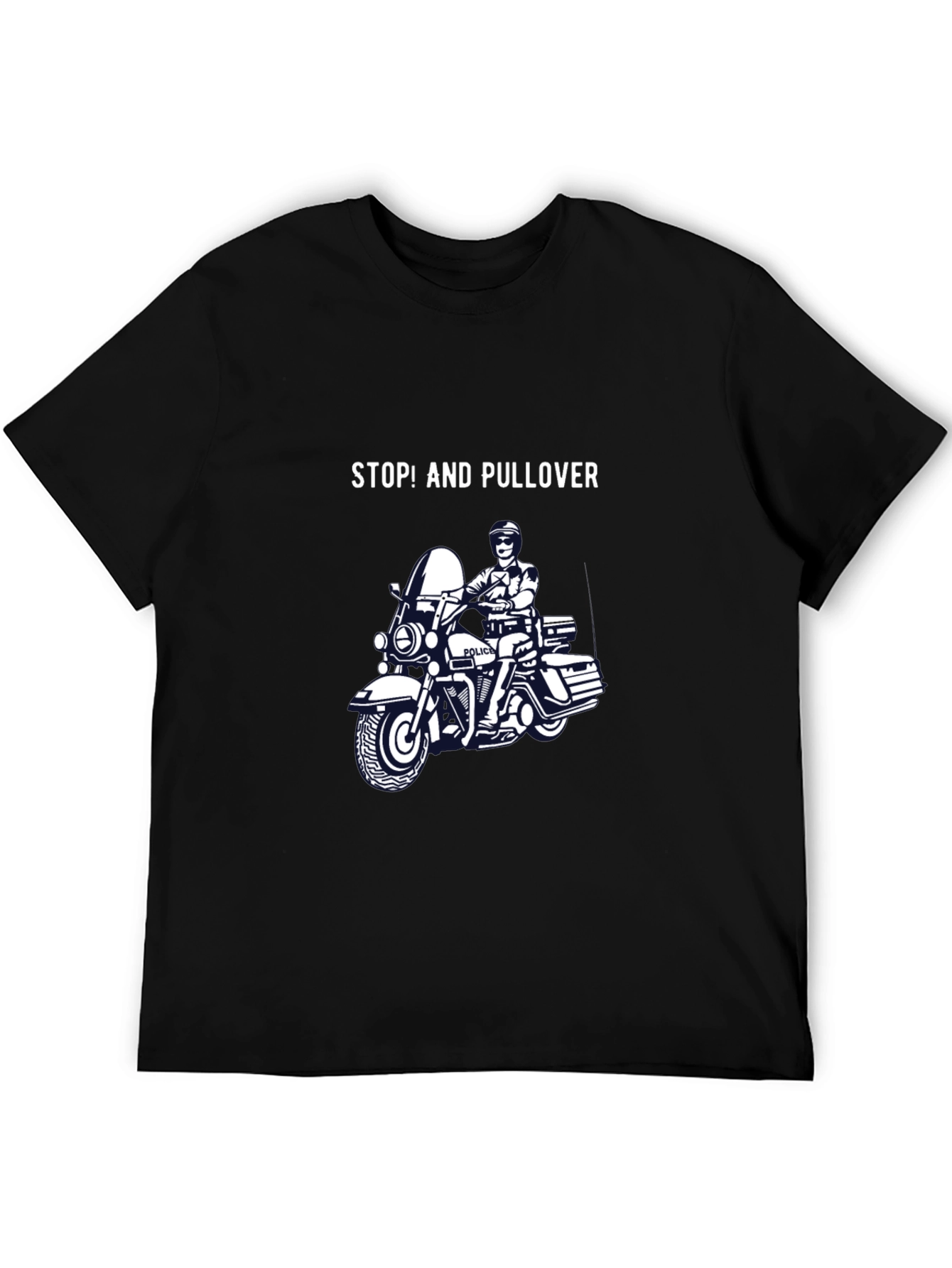 Stop and Pullover Graphic T-Shirt
