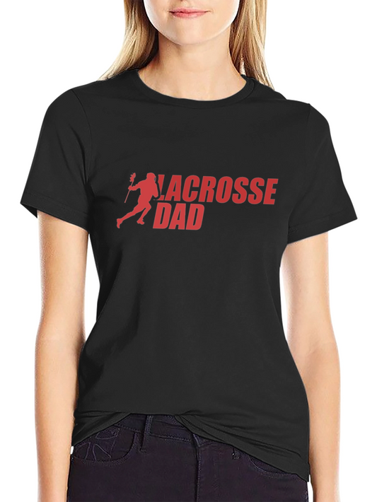 Lacrosse Dad Black T-Shirt - Sporty & Stylish