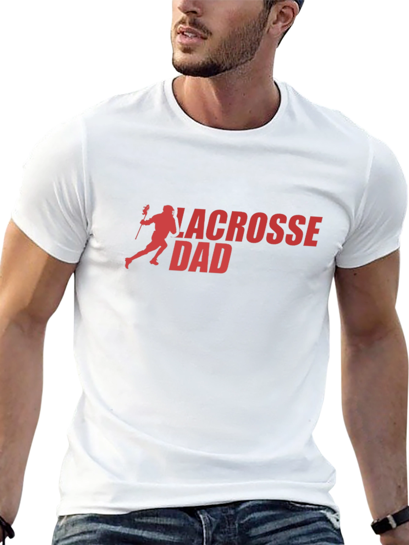 Lacrosse Dad Black T-Shirt - Sporty & Stylish