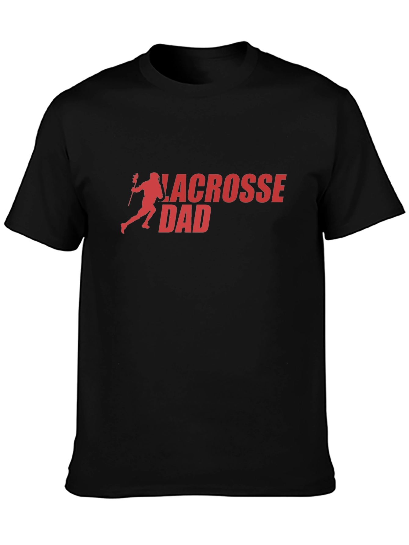 Lacrosse Dad Black T-Shirt - Sporty & Stylish